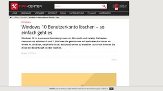 
                            4. Windows 10 Benutzerkonto löschen – Tipp | TippCenter