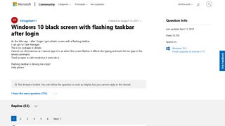 
                            10. Windows 10 black screen with flashing taskbar after login ...