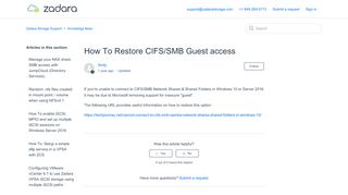 
                            13. Windows 10 CIFS/SMB Guest access [restore] – Zadara Storage Support