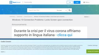 
                            4. Windows 10 Connection Problems- Locks Screen upon connection ...