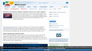 
                            8. Windows 10 Creators Update: Frühstart schon ab 5. April möglich ...
