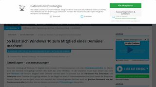 
                            4. Windows 10 einer Domäne hinzufügen! | IT-Learner.de