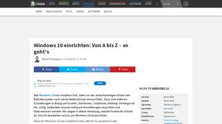 
                            8. Windows 10 einrichten: Von A bis Z – So geht's – GIGA