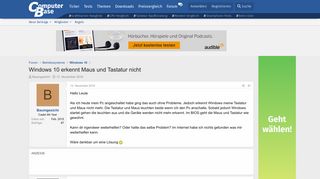 
                            12. Windows 10 erkennt Maus und Tastatur nicht | ComputerBase Forum
