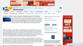 
                            12. Windows 10 Fall Creators Update: Bekannte Bugs und Probleme ...