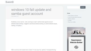 
                            11. windows 10 fall update and samba guest account | SvennD