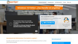 
                            6. Windows 10 Fehler: „Das Handle ist ungültig