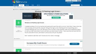 
                            8. Windows 10 Flashing Login Screen Solved - Windows 10 Forums