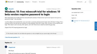
                            12. Windows 10: Free minecraft trial for windows 10 beta version ...