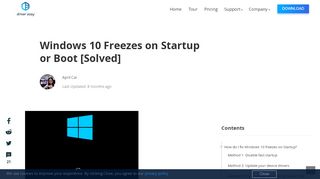 
                            6. Windows 10 Freezes on Startup or Boot [Solved] - Driver Easy