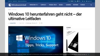 
                            12. Windows 10 herunterfahren geht nicht - der ultimative Leitfaden ...