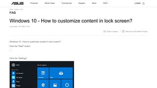 
                            7. Windows 10 - How to customize content in lock screen? | Official ...