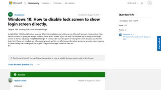 
                            7. Windows 10: How to disable lock screen to show login screen ...