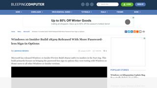 
                            12. Windows 10 Insider Build 18309 Released With More Password ...