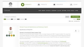 
                            9. Windows 10 issue with Samba Domains and Filesharing in ClearOS