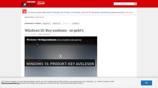 
                            2. Windows 10: Key auslesen - so geht's | FOCUS.de