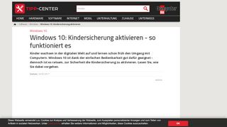 
                            13. Windows 10: Kindersicherung aktivieren | TippCenter