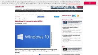 
                            2. Windows 10 kommt jetzt mit SSH - com! professional