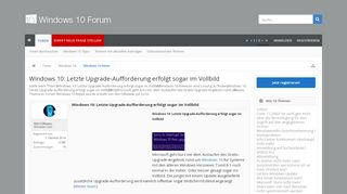 
                            12. Windows 10: Letzte Upgrade-Aufforderung erfolgt sogar im Vollbild ...