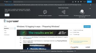 
                            5. Windows 10 logging in says - 