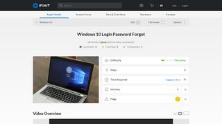 
                            6. Windows 10 Login Password Forgot - iFixit Repair Guide