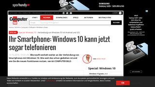 
                            5. Windows 10 : Microsoft holt das Smartphone auf den PC - Computer Bild