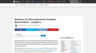 
                            10. Windows 10: Microsoft-Konto in lokales Konto ändern – So geht's ...