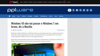 
                            11. Windows 10 não vai passar o Windows 7 em breve, diz a Mozilla