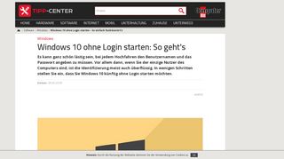 
                            3. Windows 10 ohne Login starten – So einfach funktioniert's ...