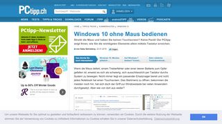 
                            9. Windows 10 ohne Maus bedienen - PCtipp.ch