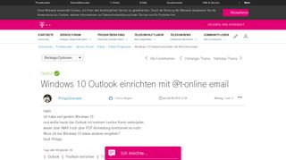 
                            5. Windows 10 Outlook einrichten mit @t-online email - Telekom hilft ...