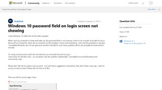 
                            8. Windows 10 password field on login screen not showing - Microsoft ...