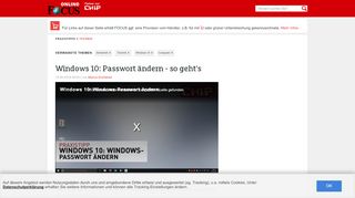 
                            11. Windows 10: Passwort ändern - so geht's | FOCUS.de