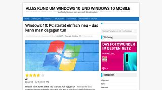 
                            6. Windows 10: PC startet einfach neu - das kann man dagegen tun ...