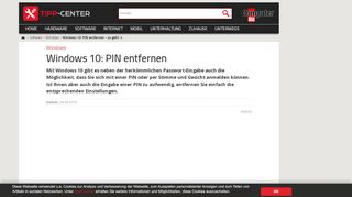 
                            13. Windows 10: PIN entfernen – so geht`s | TippCenter