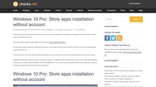 
                            7. Windows 10 Pro: Store apps installation without account - gHacks ...