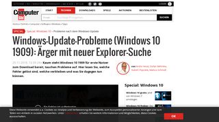 
                            4. Windows 10: Probleme beim Oktober-Update - COMPUTER BILD