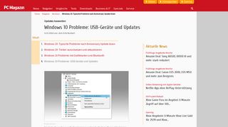 
                            3. Windows 10 Probleme: USB-Geräte und Updates - PC Magazin