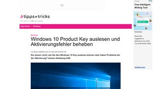 
                            4. Windows 10 Product Key auslesen und Aktivierungsfehler beheben