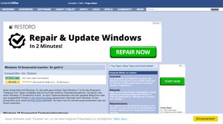 
                            6. Windows 10 Screenshot machen: So geht's! - Computerhilfen.de