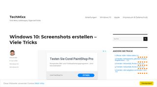 
                            2. Windows 10: Screenshots erstellen - Viele Tricks - TechMixx