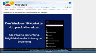 
                            11. Windows 10: So funktioniert der Kontakte-Hub auf der Taskleiste