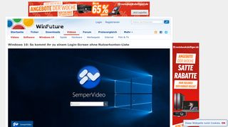 
                            11. Windows 10: So kommt ihr zu einem Login-Screen ohne ... - WinFuture
