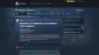 
                            2. Windows 10 Speichern von Inhalten nicht möglich - Steam Community