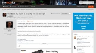 
                            12. Windows 10 stuck in looping reboot at login screen - Windows ...