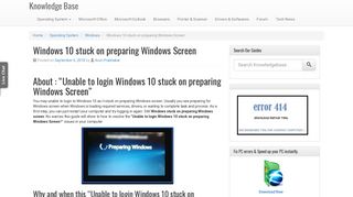 
                            7. Windows 10 stuck on preparing Windows Screen - BynaryCodes