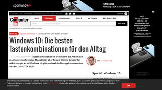 
                            13. Windows 10: Tastenkombinationen - COMPUTER BILD