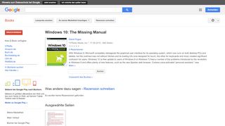 
                            10. Windows 10: The Missing Manual