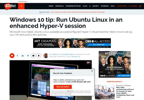 
                            8. Windows 10 tip: Run Ubuntu Linux in an enhanced Hyper-V session ...