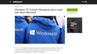 
                            8. Windows 10 Tutorial: Mengenal Akun Lokal dan Akun Microsoft ...